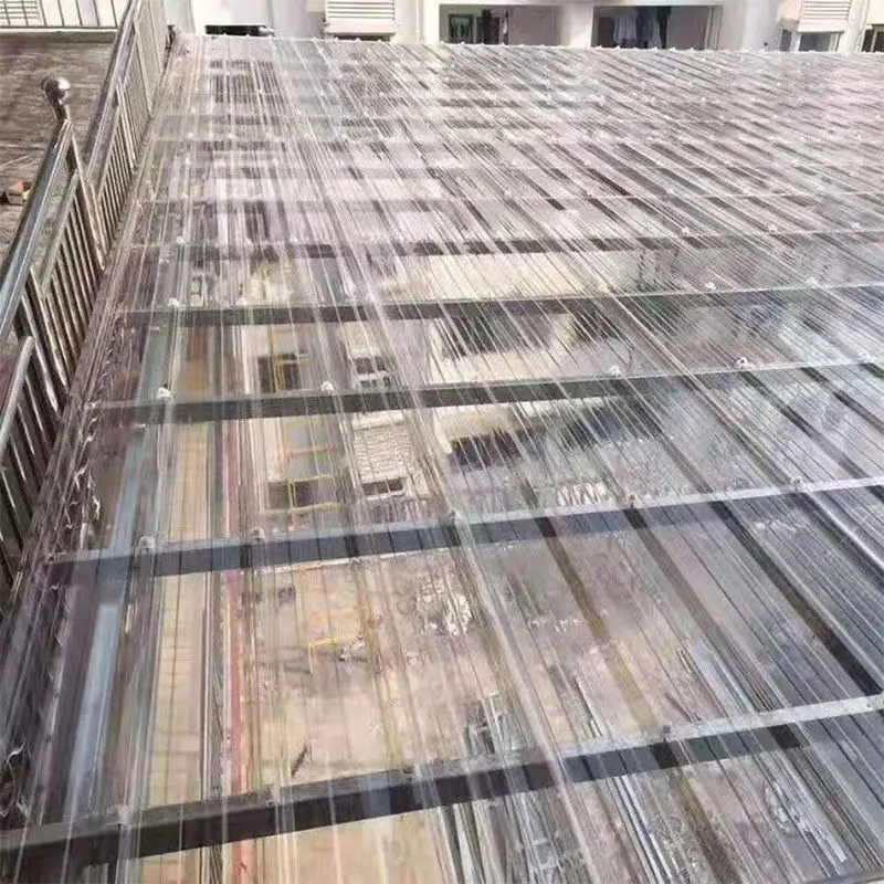 Clear Translucent Polycarbonate Fiberglass Frp Corrugated Roof Panel PVC Fiber Glass Transparent Tile Roof Sheet