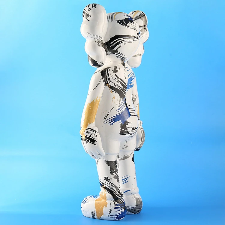 Wholesale Customized 400% Splash-ink DIY Bearbrick Kaw Power Bruin