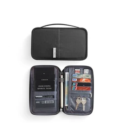 Travelsky custom Cash Tickets Pen Case Travel Document Organizer Passport Holder Wallet polyester Credit Card Holder