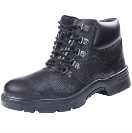 
SB ESD Black genuine leather comfortable safety worker shoes 