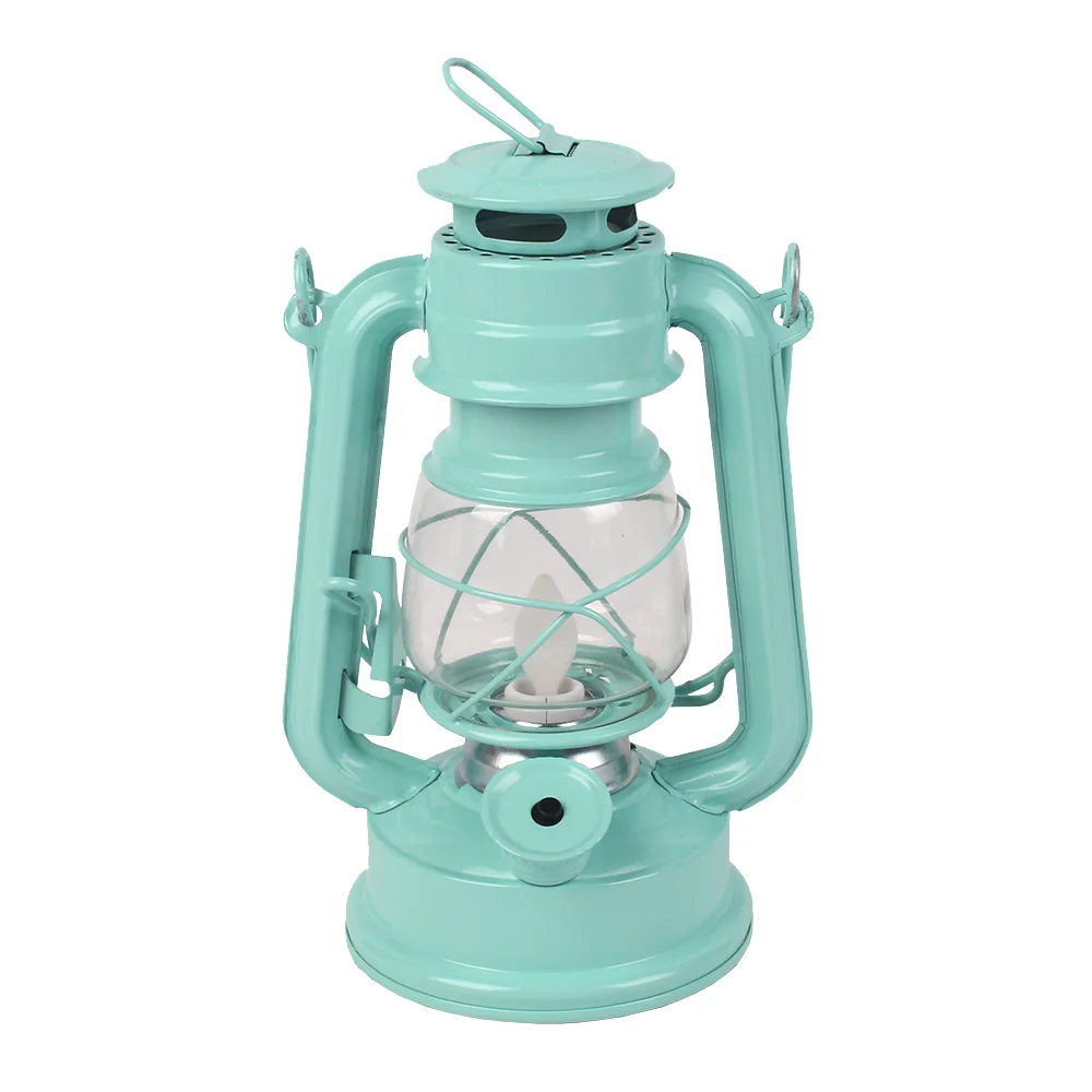 flame LED lantern  factory wholesale classic hurricane LED  lanterns decorative copper color camping LED lantern