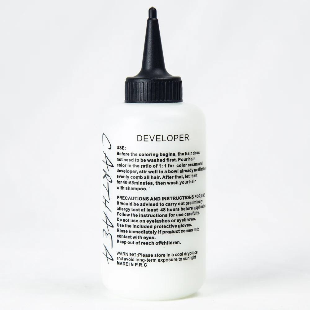 Wholesale Professional Oxidant Manufacturer Carthaea Brand 50ml Peroxide Cream No3 Ammonia Free Professional Hair Developer