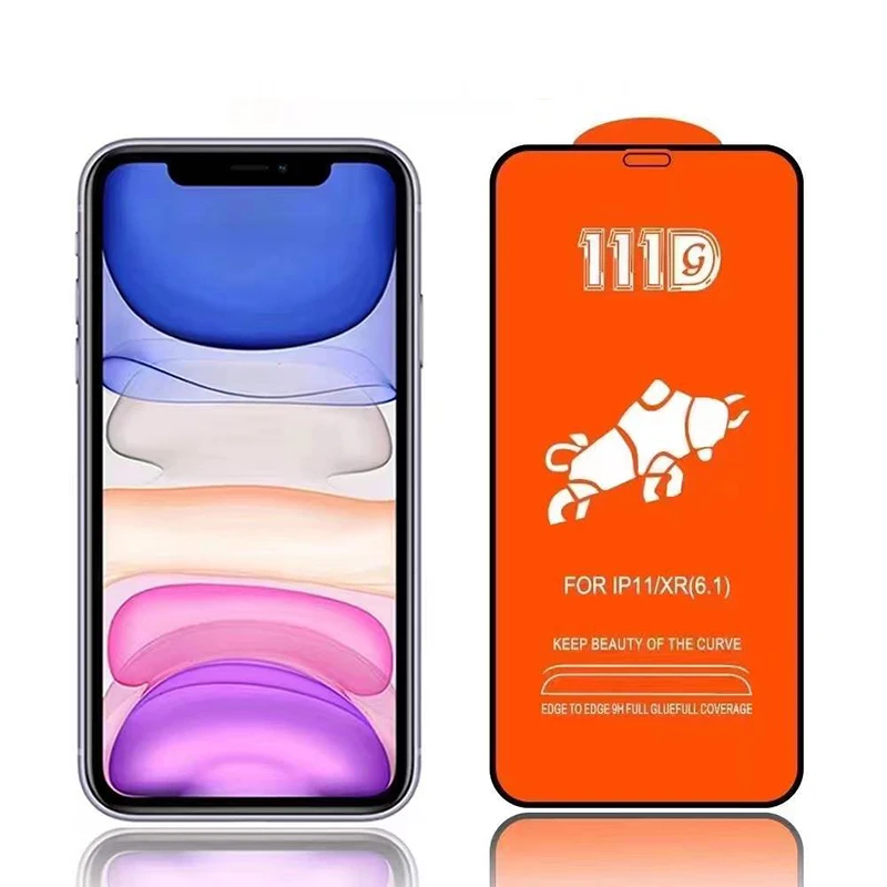 111D закаленное стекло 2021 новый продукт Защита экрана для iphone11 полное покрытие HD прозрачное закаленное стекло для iphone11pro