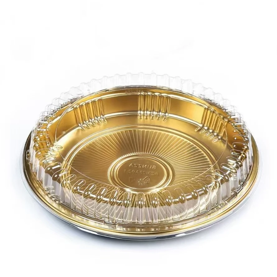 Food Packaging Boxes Sushi Tray with Transparent Round Cover Ecofriendly Plastic Package Food Grade OEM ODM Available Sushi Tray