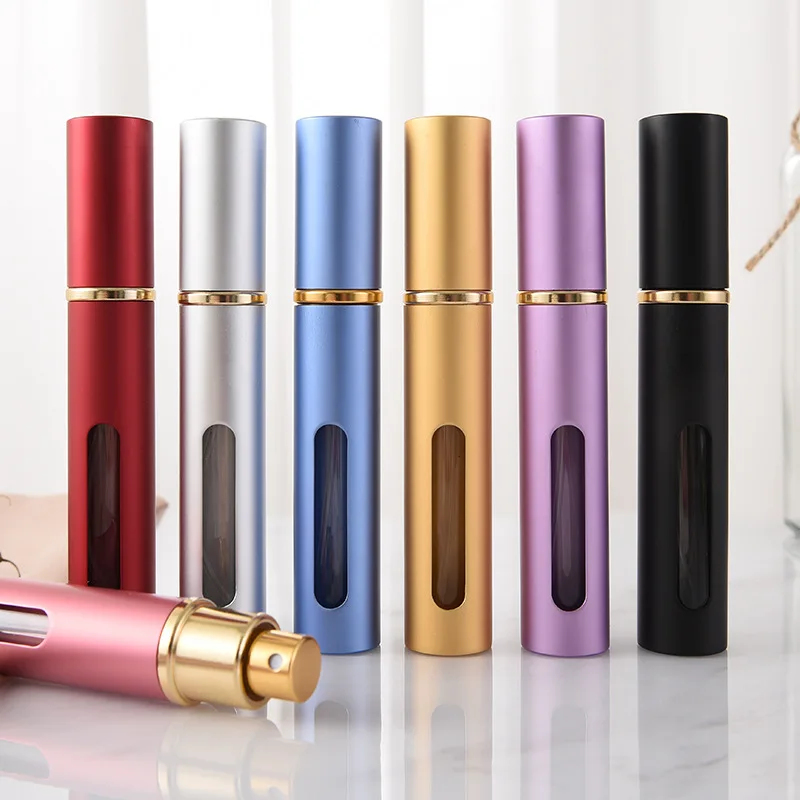 Hot Sale Small MOQ Pocket Travel Mini Refillable Twist Aluminum Spray Perfume Atomizer Bottle 5ml 10ml bouteille de parfum