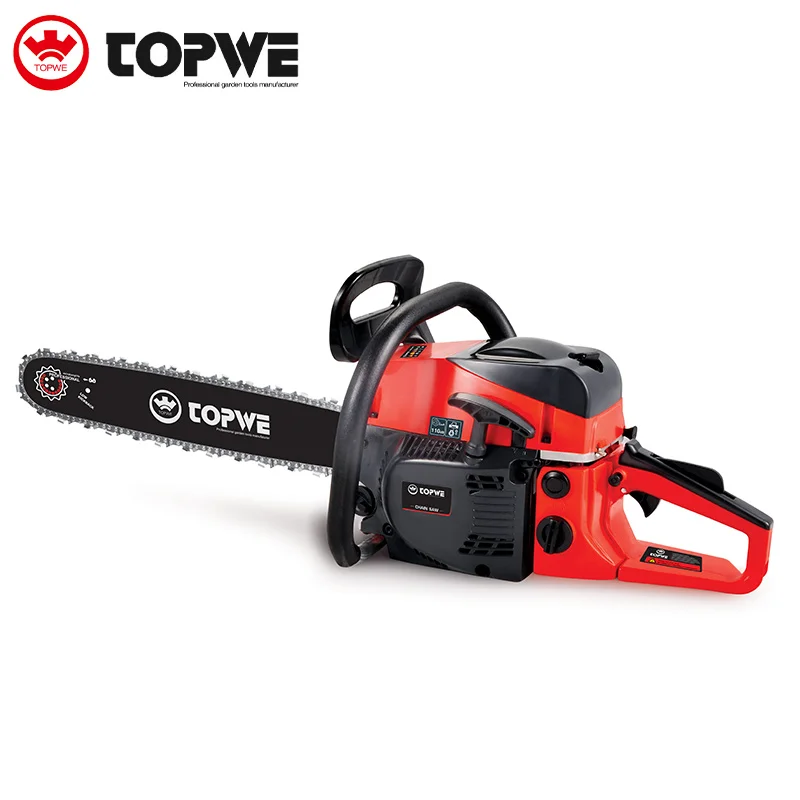 TOPWE Tree Cut Machine 2-stroke Pole Chainsaw 52cc Diamond Chain Saw