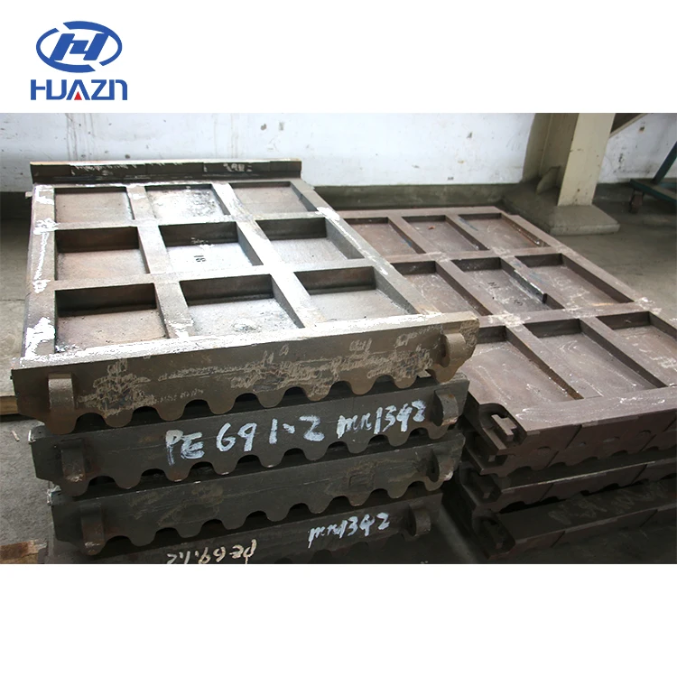 OEM Factory Price Jaw Crusher Spare Parts Fixed Jaw Plates Manufacturer