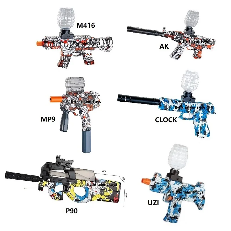2022 M416 P90 AK47 AK 47 Splat Splatter Ball Gun Blaster Toy Splatrball Splatbal Gel Water Ball Orbeezs Gun Orby Gun Electric