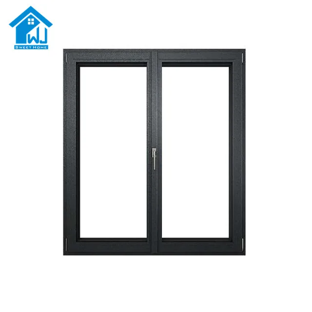 Weijia factory price impact windows /thermal break aluminium casement window/french window with stainless steel security screen