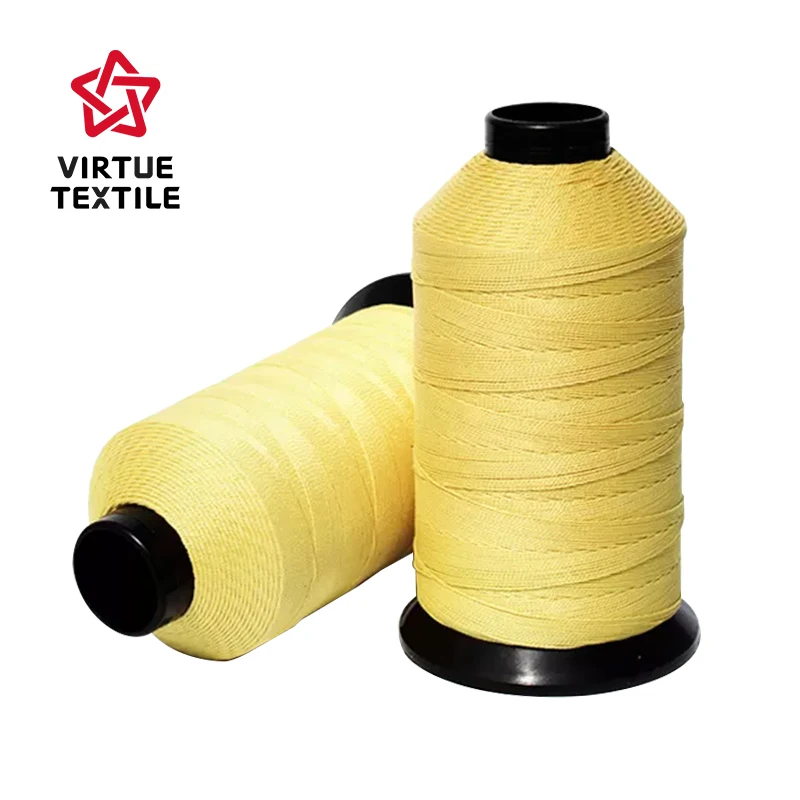 Virtue Textile High Quality 1414 Para Aramid Yarn/Sewing Thread 200d/2 400d/2 for Fire Resistant Air Bag Industrial Gloves