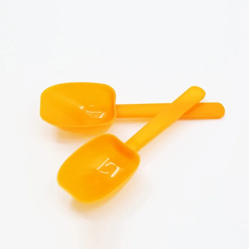 Plastic Measuring Spoon scoop for Powder Granules Pet Food Scoop 10g 15g 20g Long handle Orange