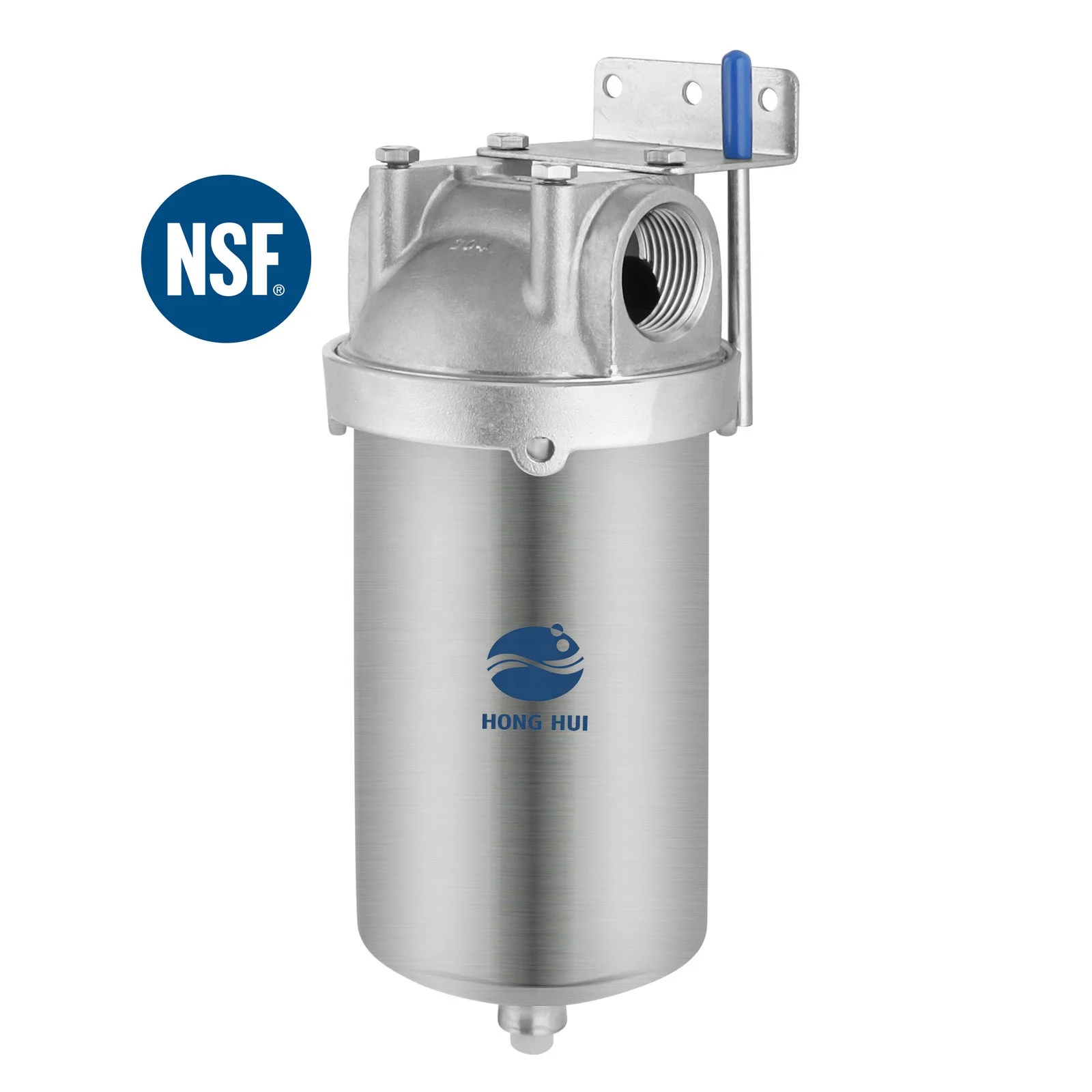 HONG HUI HMS-5C NSF Stainless Steel Water Filter Housing 5 Inch Filter Housing Clear Water Filter Housing