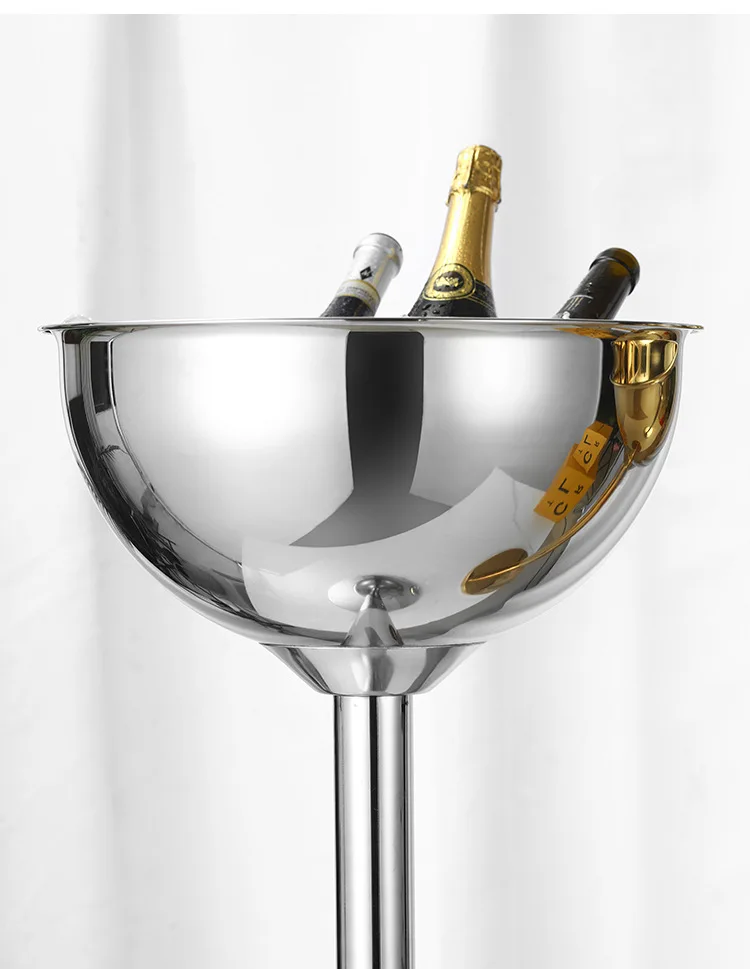 12L Stainless Steel Wine Champagne Ice Bucket Large Capacity for Part,Bar,Wedding Cold Beer Drink Ice Bucket