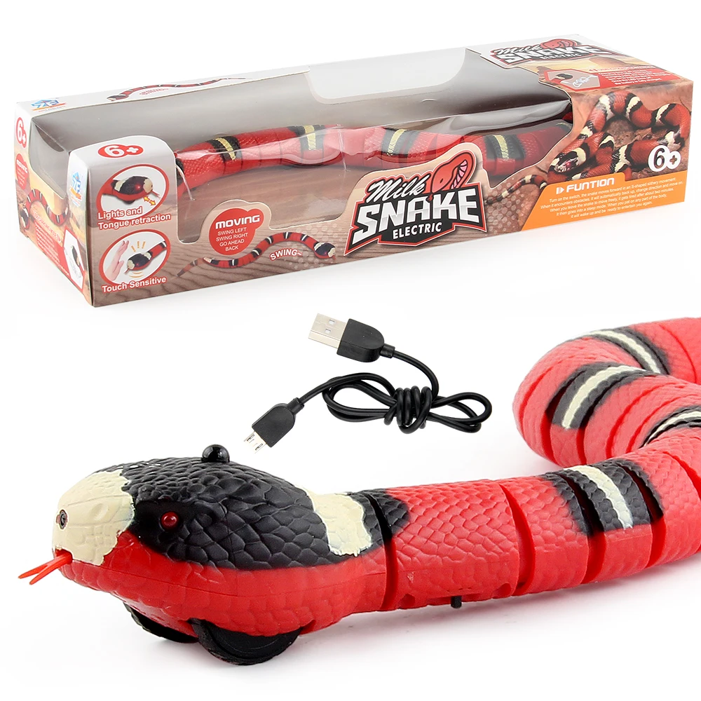 Snake Light and Tongue Retraction Touch Sensitive Moving Snake Toy