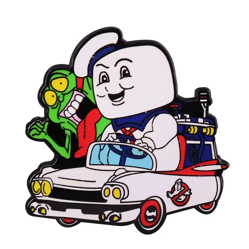 Halloween Ghost Car Horror Movie Enamel Pin Collect Badge A Funny Gift For A Friend Jewellery Backpack Accessories Lapel Brooch