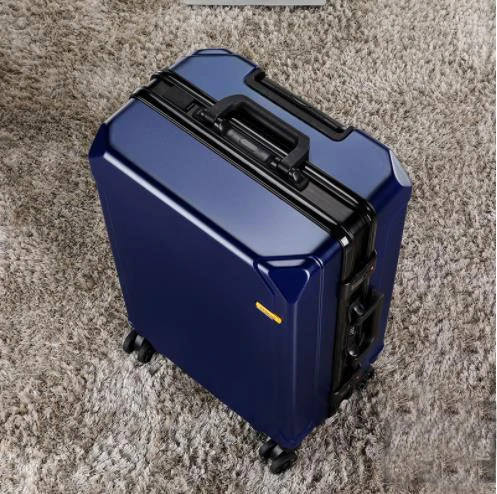 YX16898 Custom Logo ABS Luggage Aluminum Suitcase Luggage & Travel Bags Baggage Maletas Telescopic Handle Luggage with USB Port