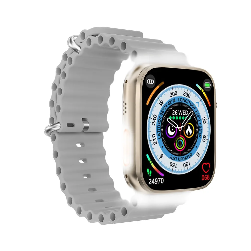 2023 Ultra Watch 8 Smart Watch Custom Wallpaper Men Sports Smartwatch Fitness Tracker BT Call Smart Bracelets