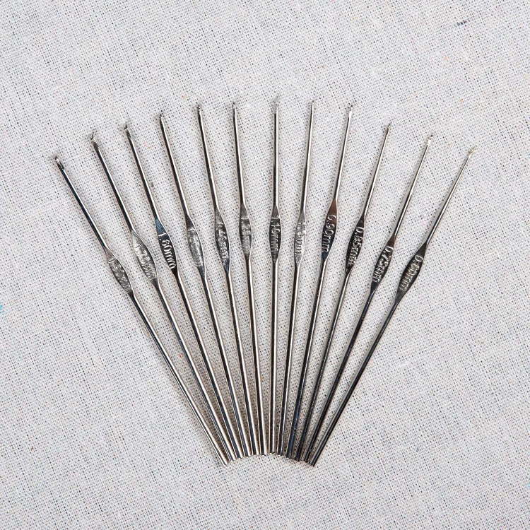 Metal Stainless Steel Crochet Hook Set Sweater Knitting Tools Single Head Crochet Hook Complete Specifications