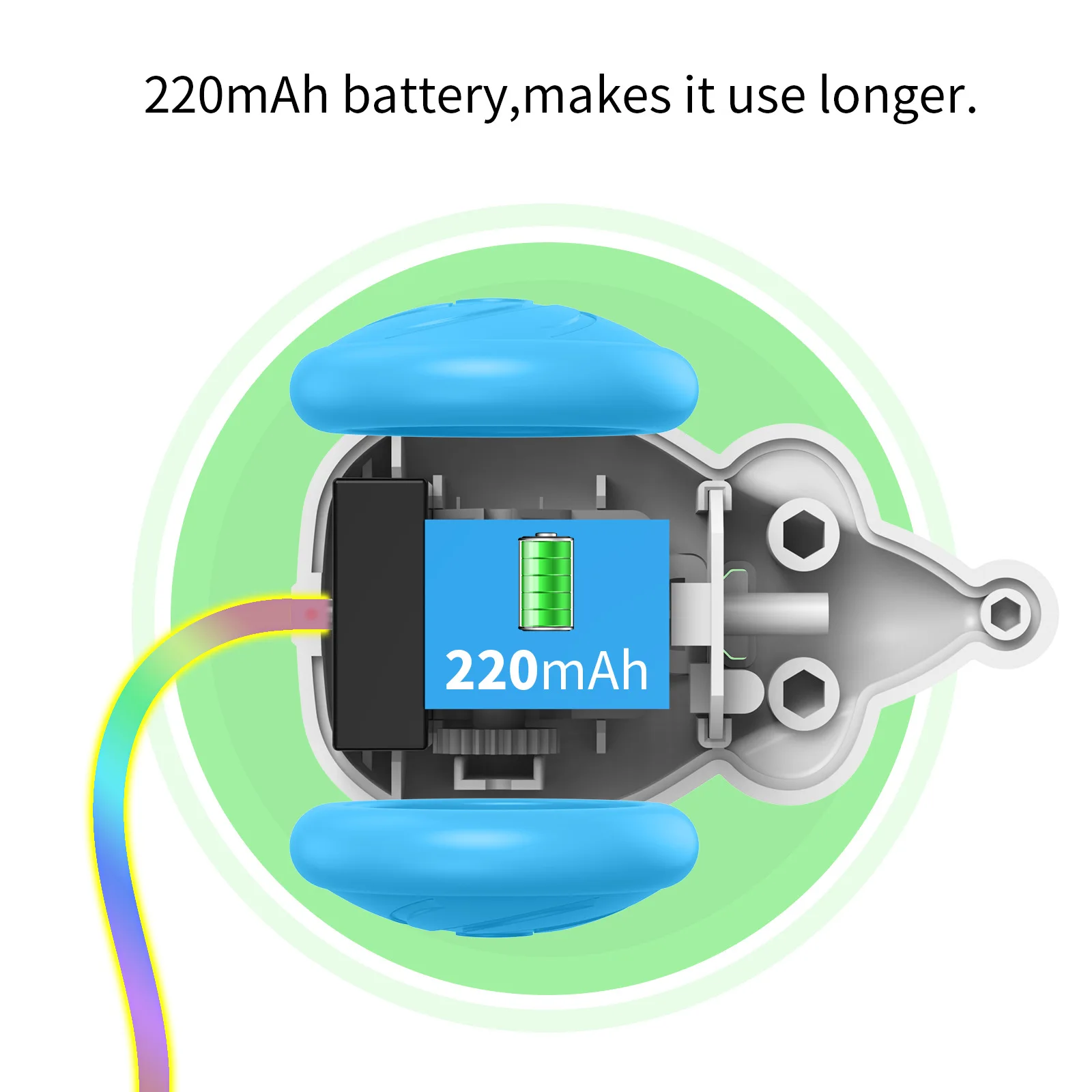Popular  Automatic Cat Toy With Colorful LED Lights Interactive Smart Electric USB Rechargeable Mouse Toys For Indoor Pet Toys