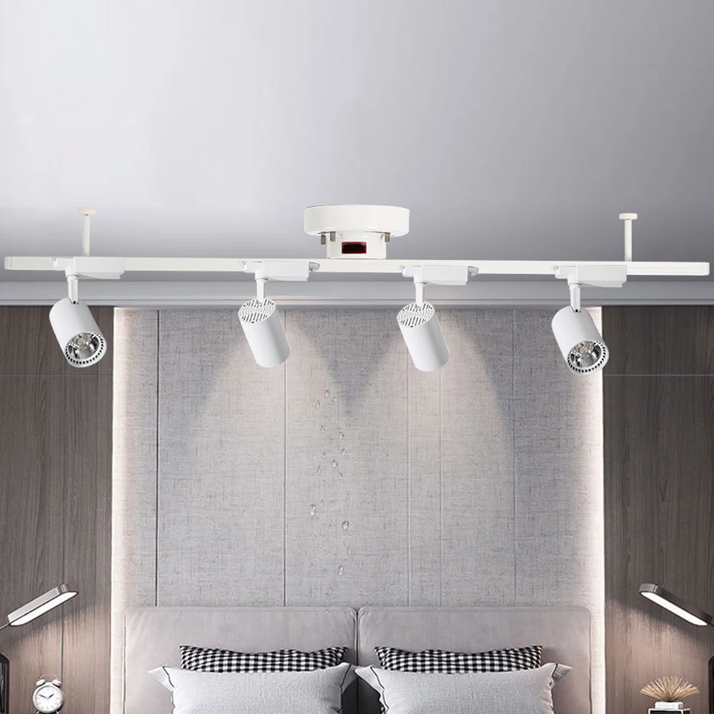 Japan market popular rail products smart track for 4 lights maximum 600W white and black lighting track with PSE