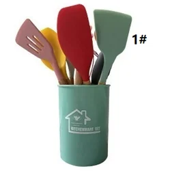 2021 high quality wholesale hot sale kitchenware 12pcs cooking silicone spatula kitchen utensil set