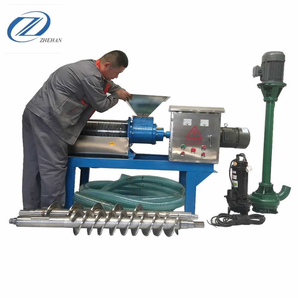 cow dung processing machine solid liquid separator cow dung dewatering equipment