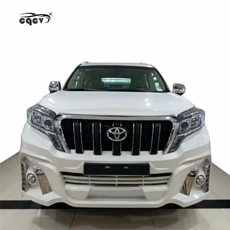 WD стиль пластик Материал корпуса комплект для toyota prado переднего бампера и заднего forToyota land cruiser 10-17 подтяжки