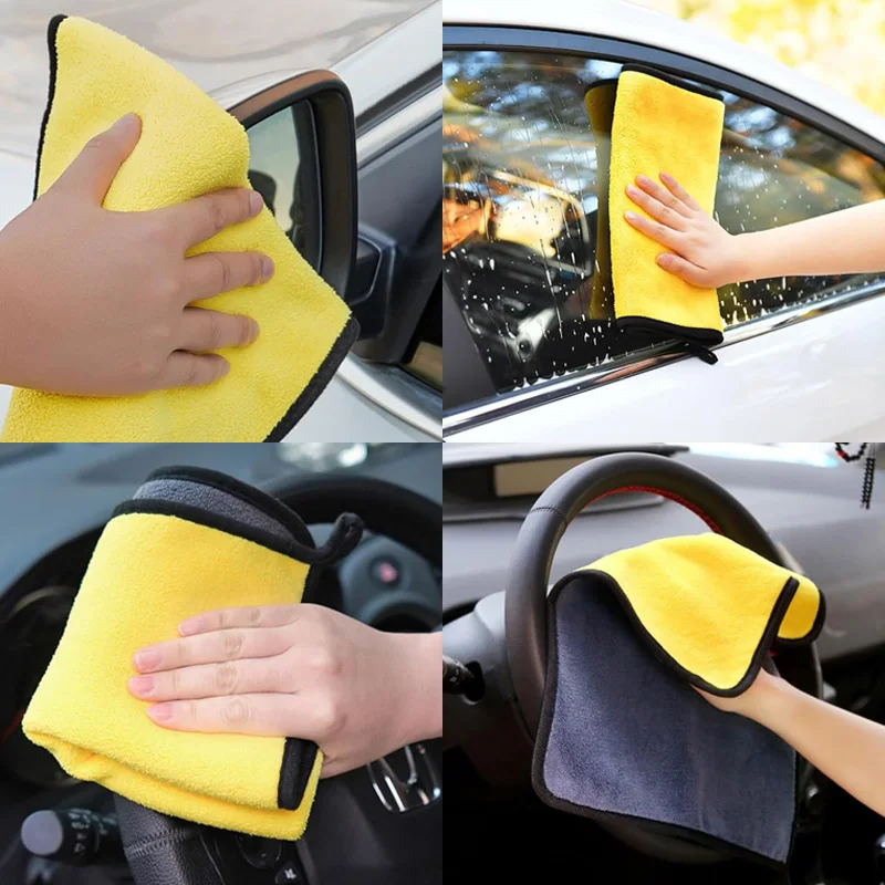 custom logo microfiber cleaning cloth towel car wash quick dry micro fiber towels auto for drying cars 40*40