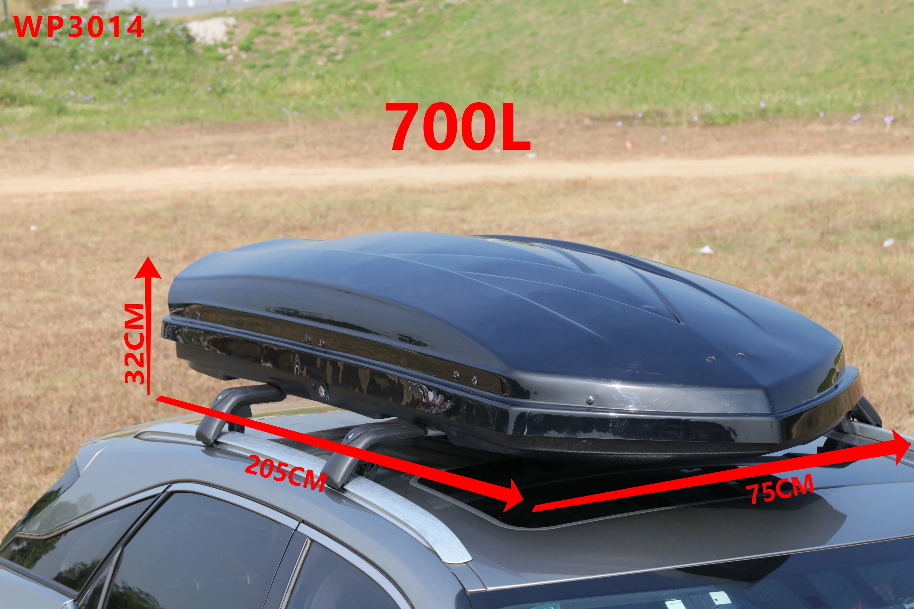 Custom High Quality 700L White Large Capacity Car Luggage Roof Box ABS Plastic Roof Cargo Box For Car