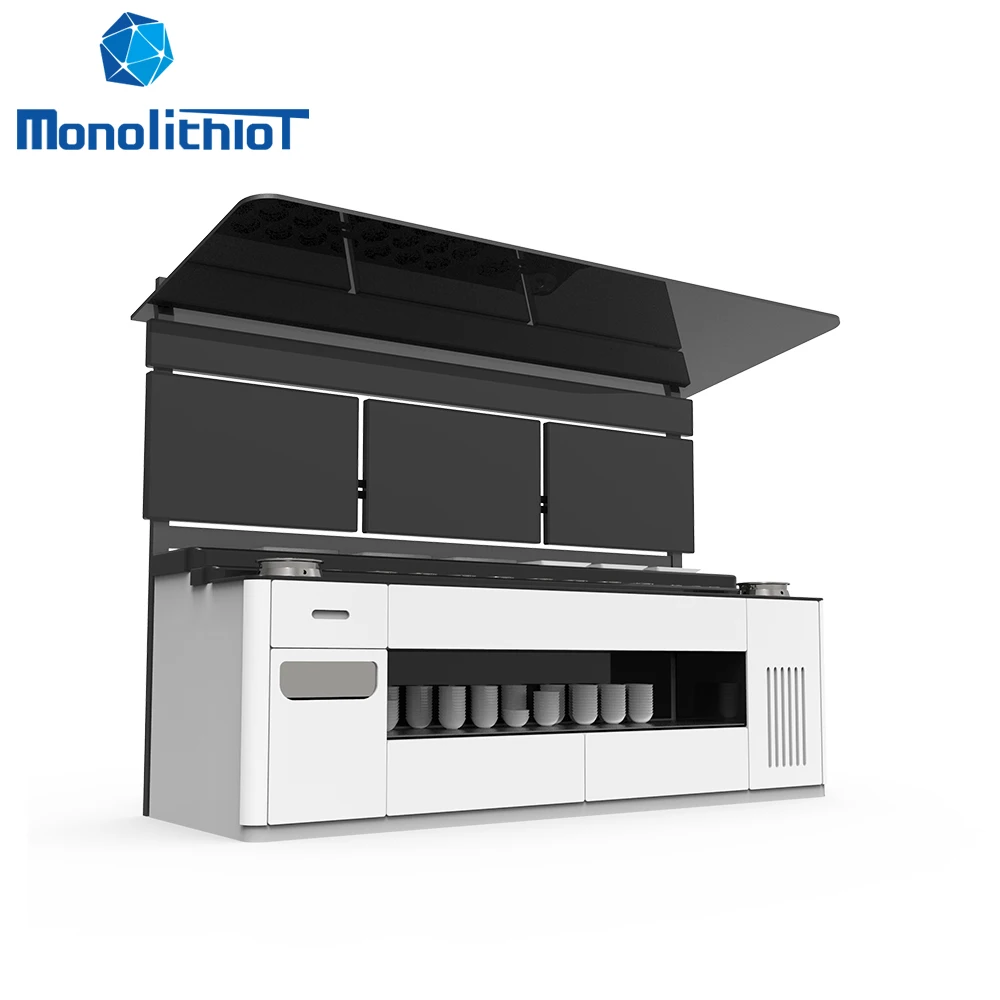 MonolithIoT Hot Pot Restaurant Seasoning Management System Weighing Cabinet Smart Shelf