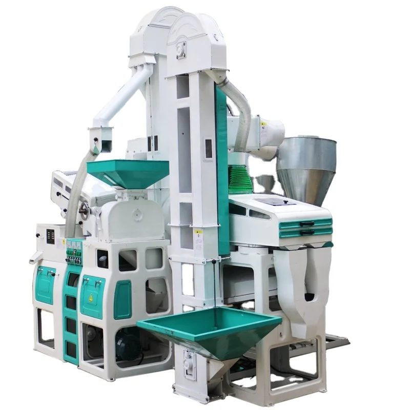 Complete Set Combined Rice Whitening Rice Mill Machine Integrated Rice Milling Line