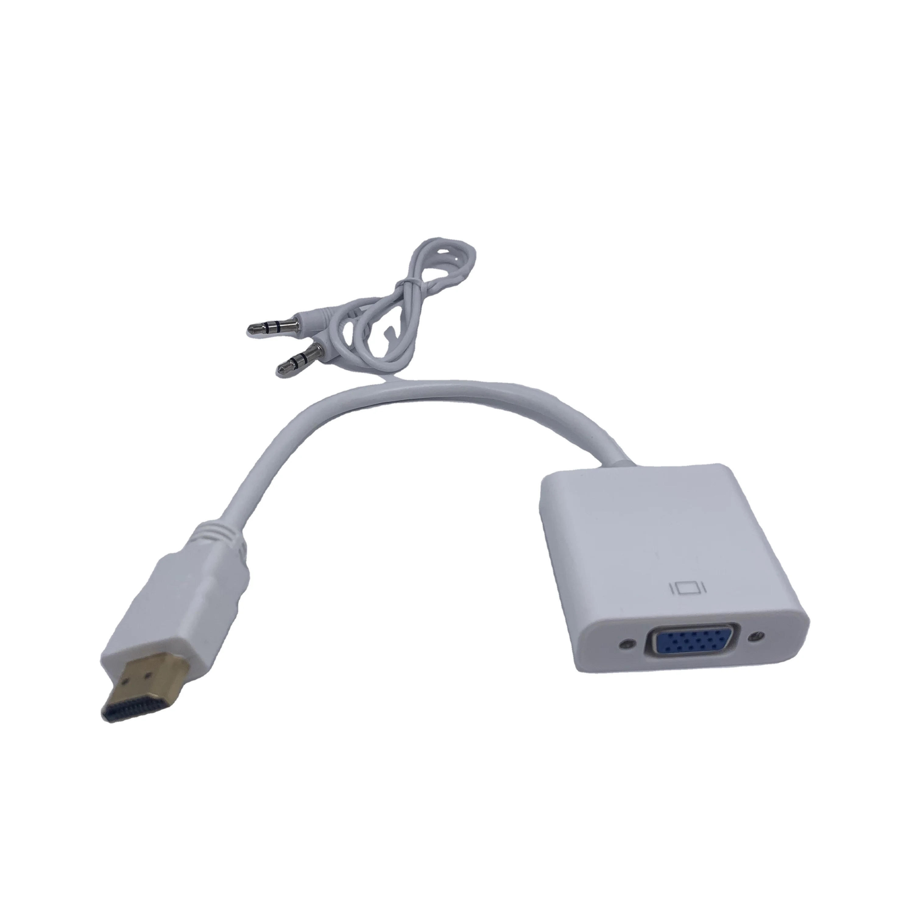 factory Outlet HD cable with audio converter TV computer adapter cable HD-MI to VGA adapter cable