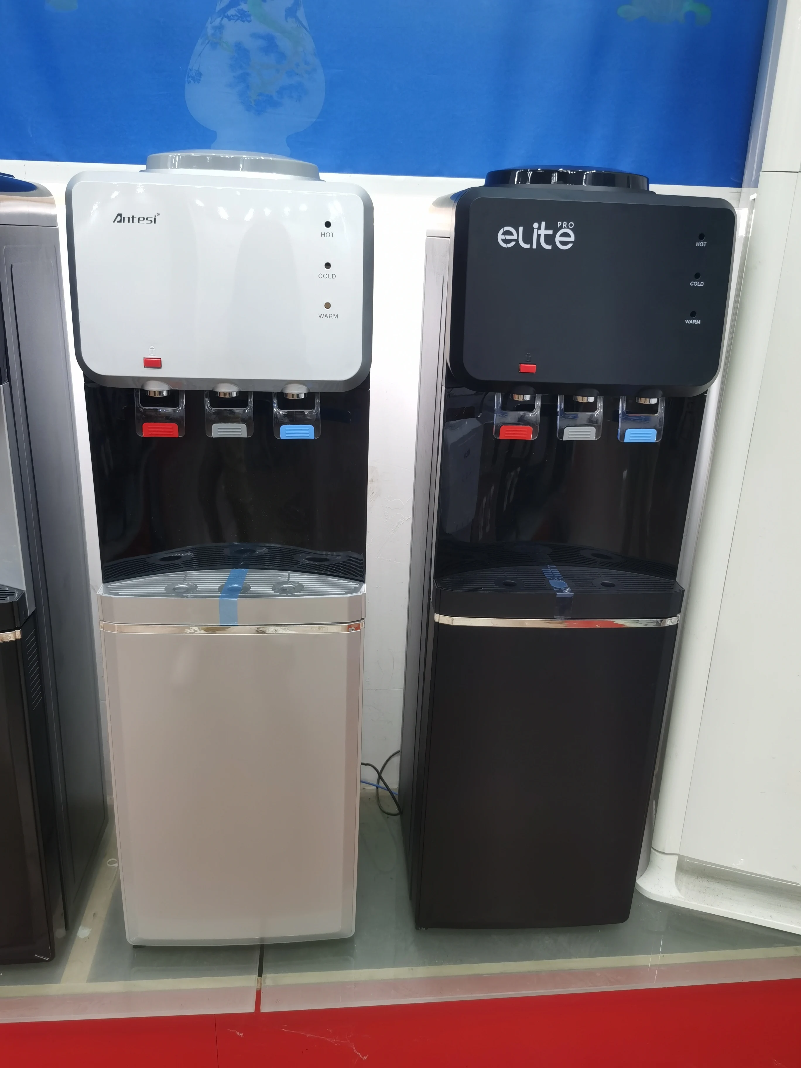 Black White Silver Electric Semi-conductor cooling Freestanding Hot Cold Water Dispenser