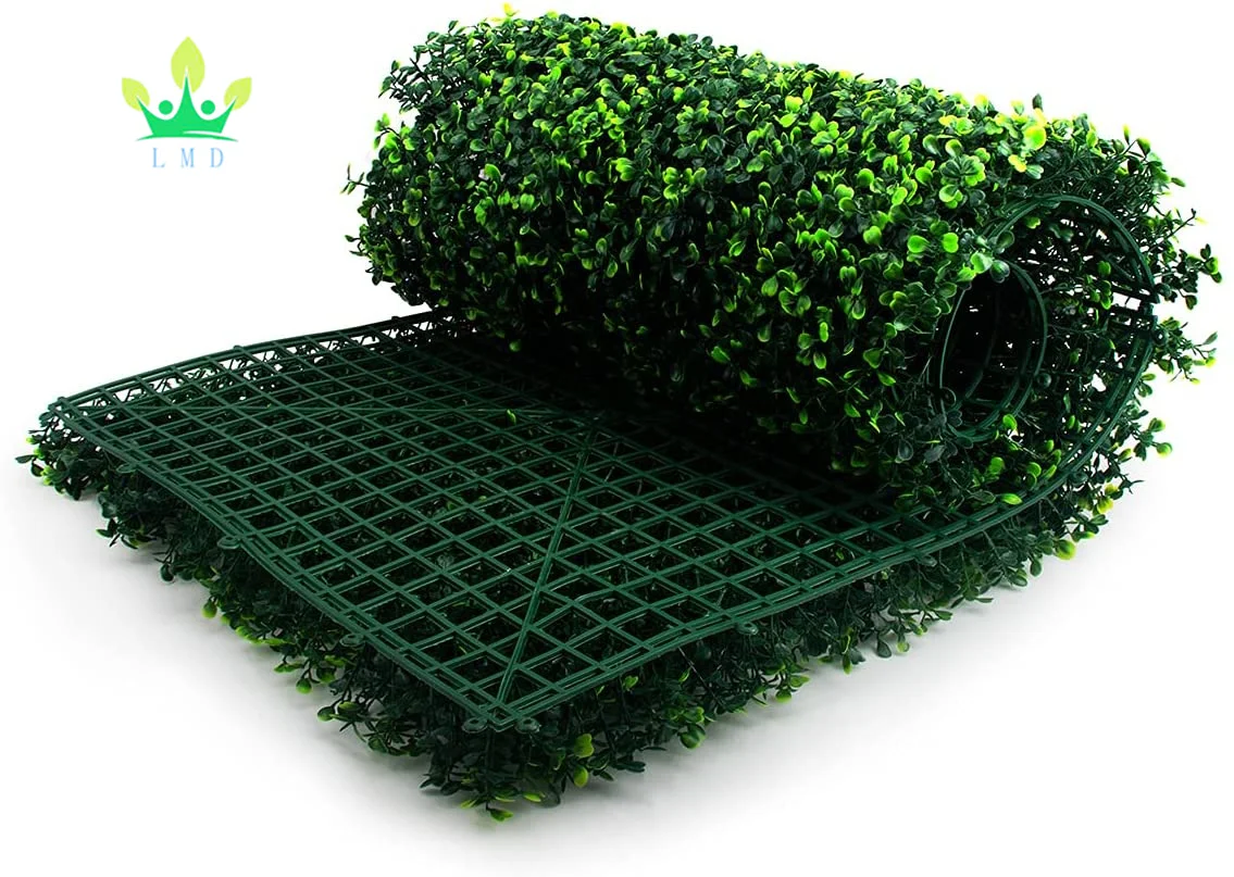 Artificial Boxwood Panels Topiary Hedge Plant Privacy Hedge Screen Artificial Plant Ivy Fence Wall