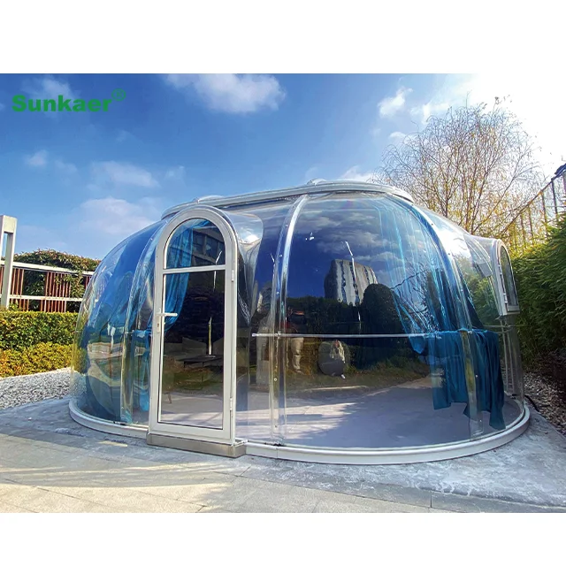 Multifunctional strong and stable Elliptic dome tent bubble house prefab dome house from china Luxury Dome House