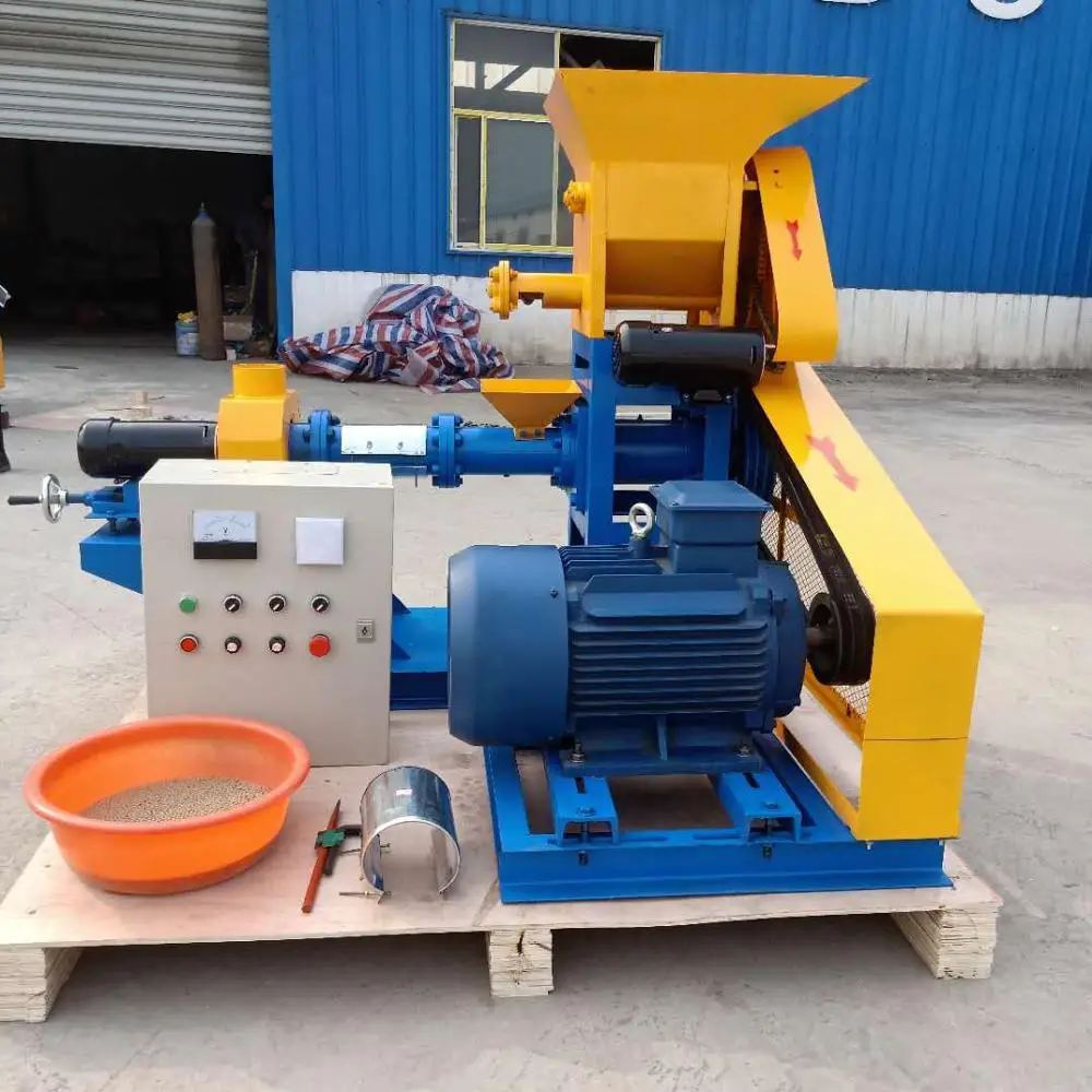 Hot sale floating fish feed extruder/pet feed pellet machine/animal poultry feed pellet mill