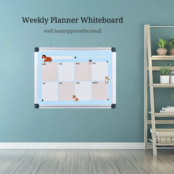 Children Magnetic Wall Mounted Small Weekly Planner Whiteboard