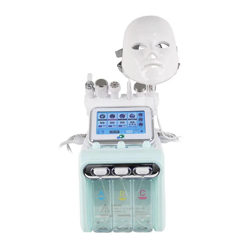 Лидер продаж, аппарат для дермабразии, лицевые материалы, вакуумный прибор для удаления черных точек 7 в 1, H2o2, гидрофрезерный аппарат