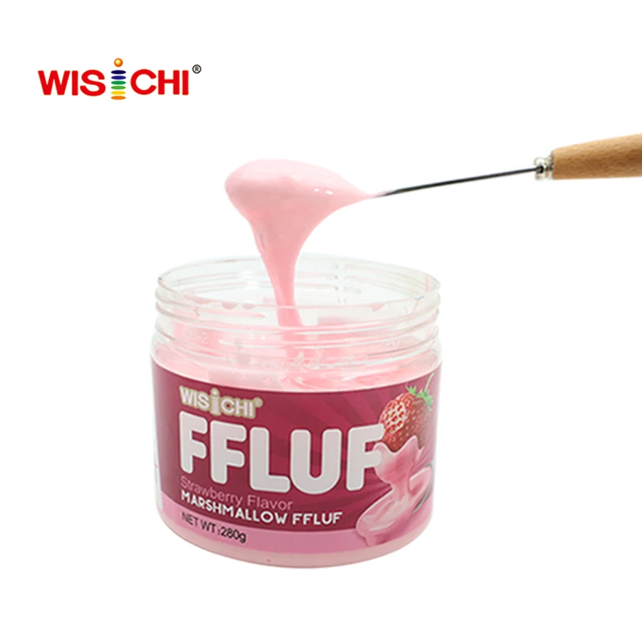 Free sample hot sale halal liquid marshmallow candy fruit jam marshmallow fluffy marshmallow