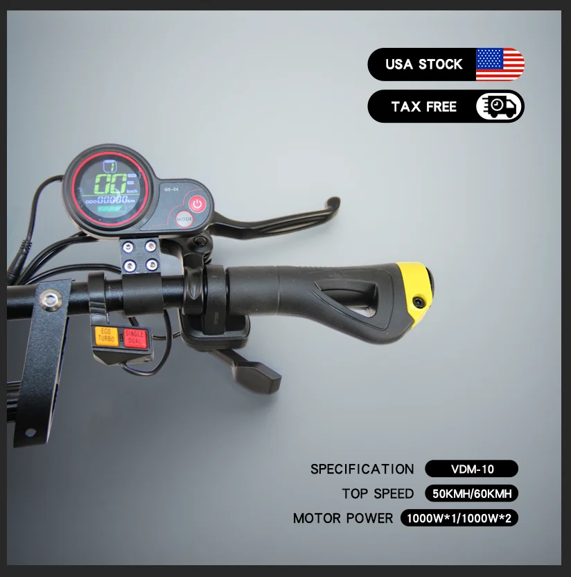 Tax Free VDM 10 Scooter Fast Delivery Powerful Brushless Motor Adult Electric Kick Scooter USA Stock