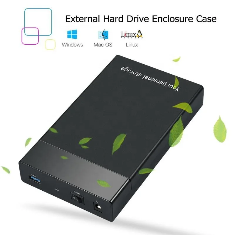 Tool free hdd 3.5 enclosure box mobile rack enclosure 17mm 25mm support HDD 16TB 2.5 inch 3.5 hdd enclosure 3.0