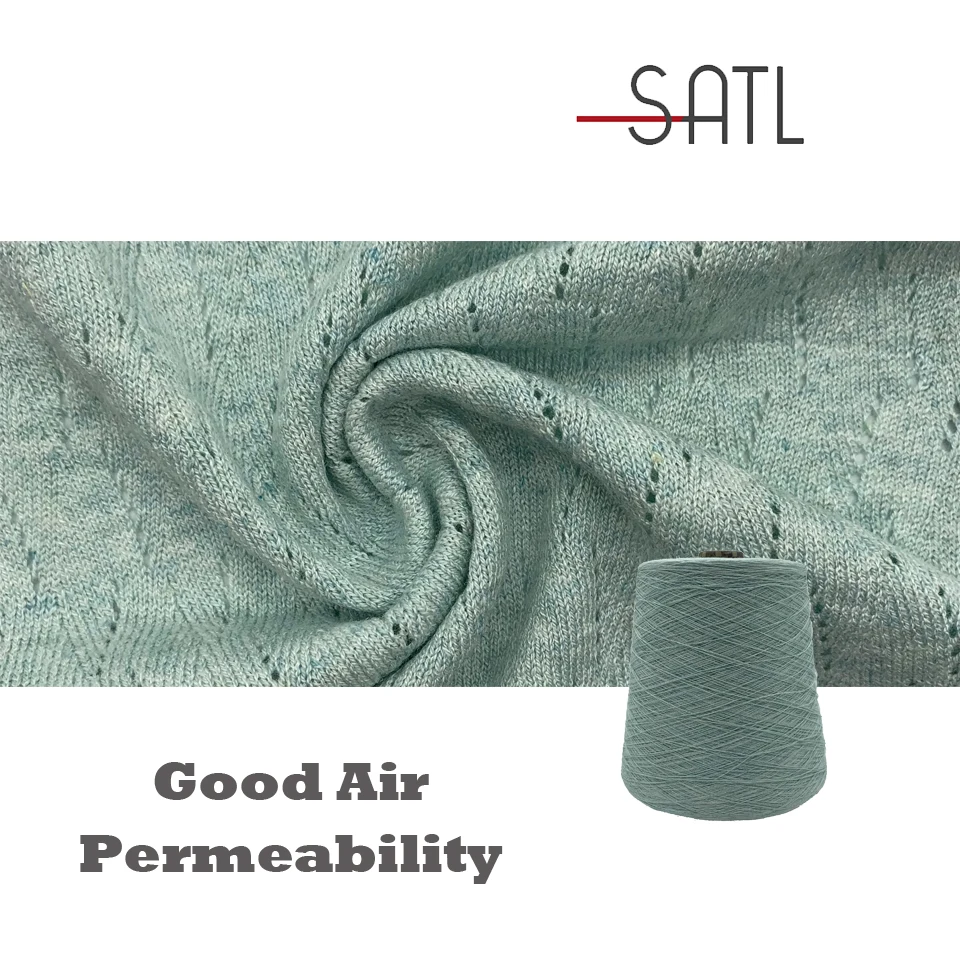 Factory Price 2/35nm 60% Livaeco Viscose 30% Linen 10% Cotton Recycled Yarn For Summer Cloth