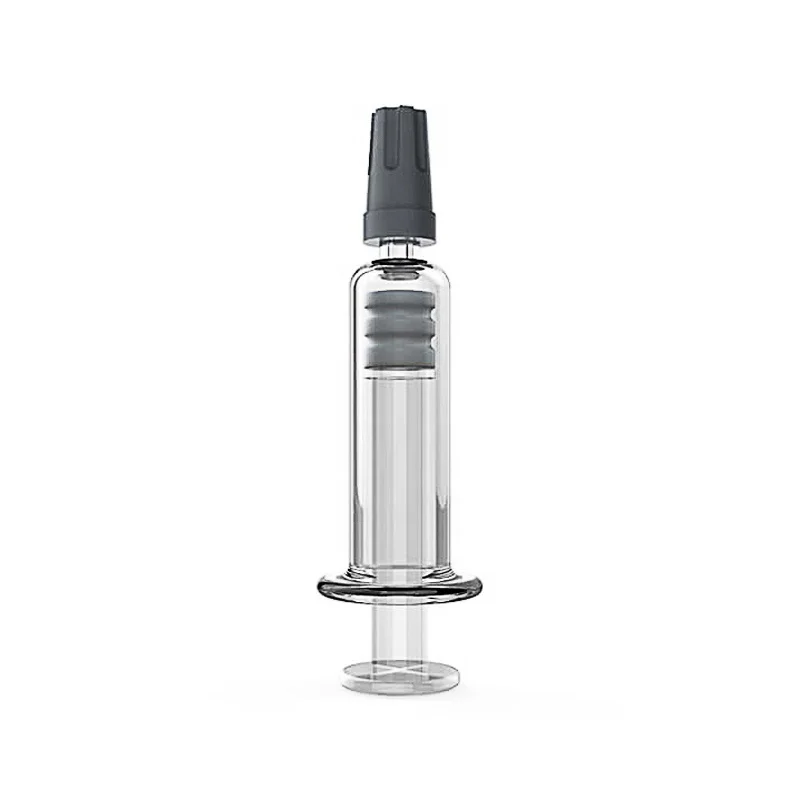 
High quality co2 oil filling syringe CBD oil glass syringe with 1ml 