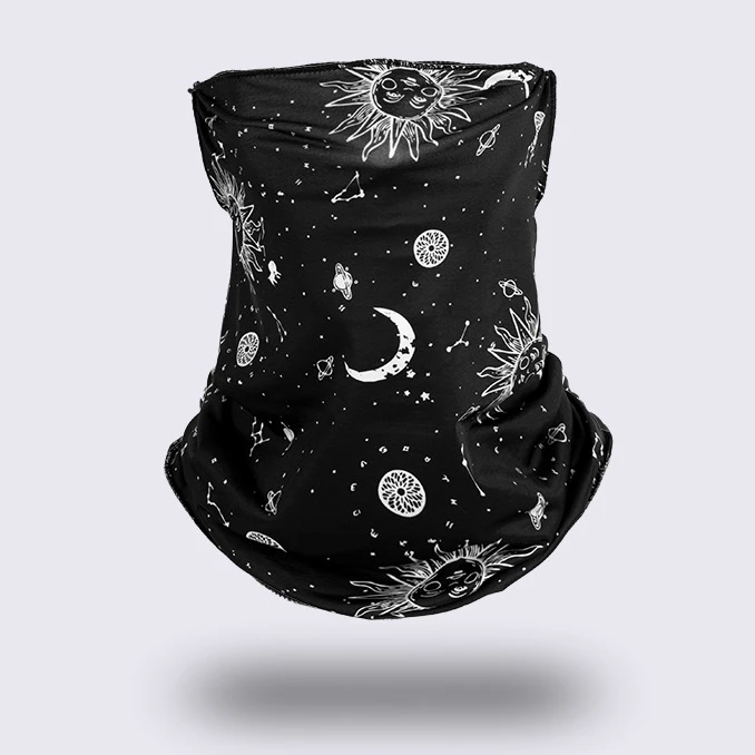 Wholesale Silk Cooling Breathable Neck Gaiter Bandana Cool Custom Face Mask For Man Seamless Neck Gaiter