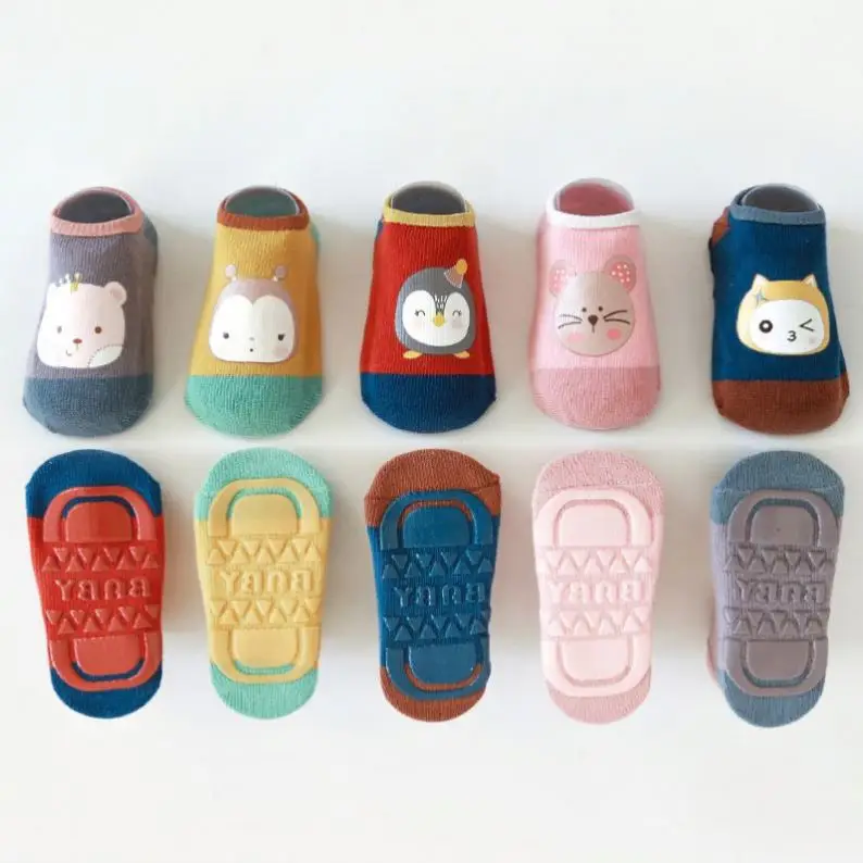 66 Autumn And Winter Terry Warm Baby Toddler Socks Stereo Doll Dinosaur Rabbit Thick Cute Cartoon Non-slip Floor Socks