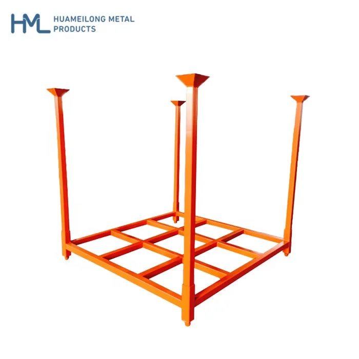 Customized adjustable powder coating metal warehouse stacking storage car tire rack