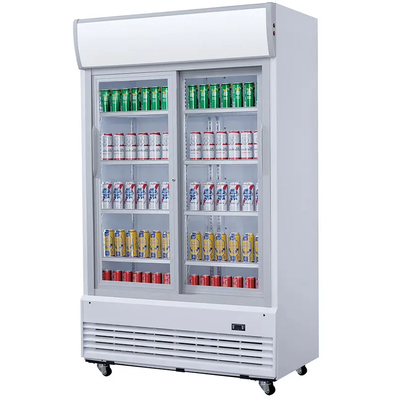 Upright Refrigeration equipment for beverage Cooler Fridge Chiller Glass Door cola Display Refrigerator