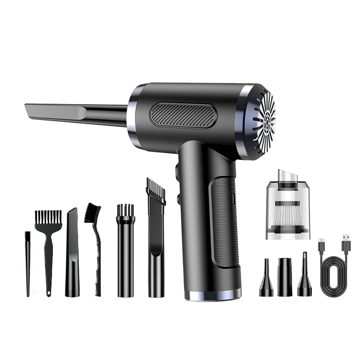 Factory custom 2-in-1 cordless air duster wireless vacuum cleaner rechargeable air blower electric compressed air duster