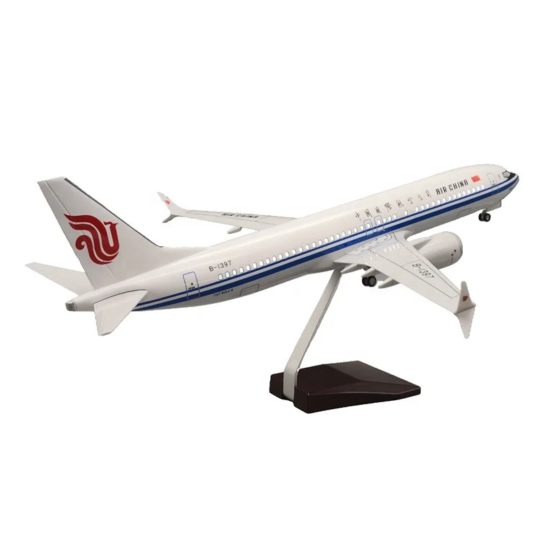 Souvenir Gift Large Scale 1:85 47cm Boeing737 MAX8 Air China Decorative Model Airplane
