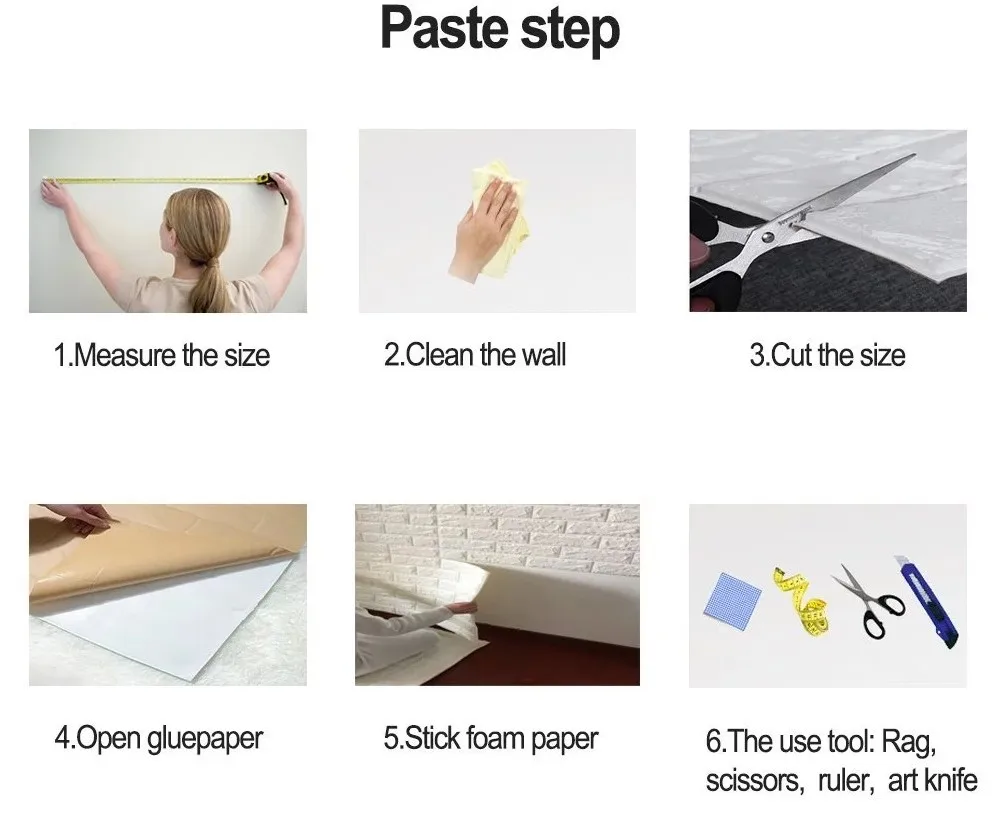 3d XPE foam wallpaper brick  mixed-colors home decor self-adhesive pe foam wall panel